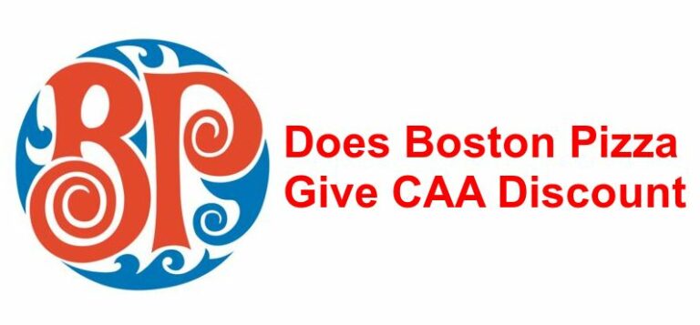 Does Boston Pizza Give Caa Discount