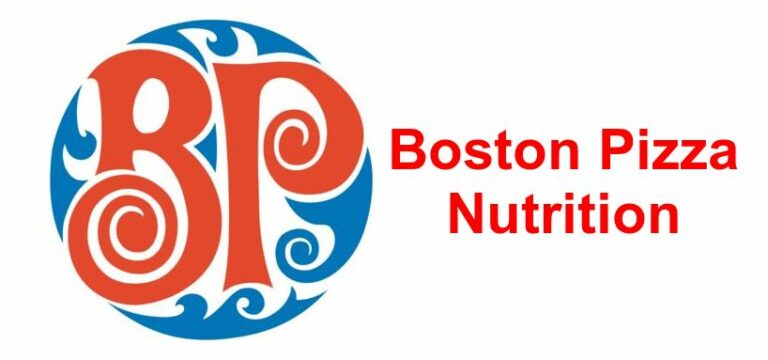 Boston Pizza Nutrition